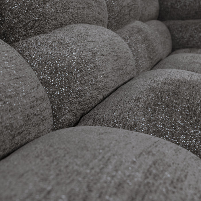 WOOOD Tibas Chaise Longue Bank Links - Geweven Stof - Grijs