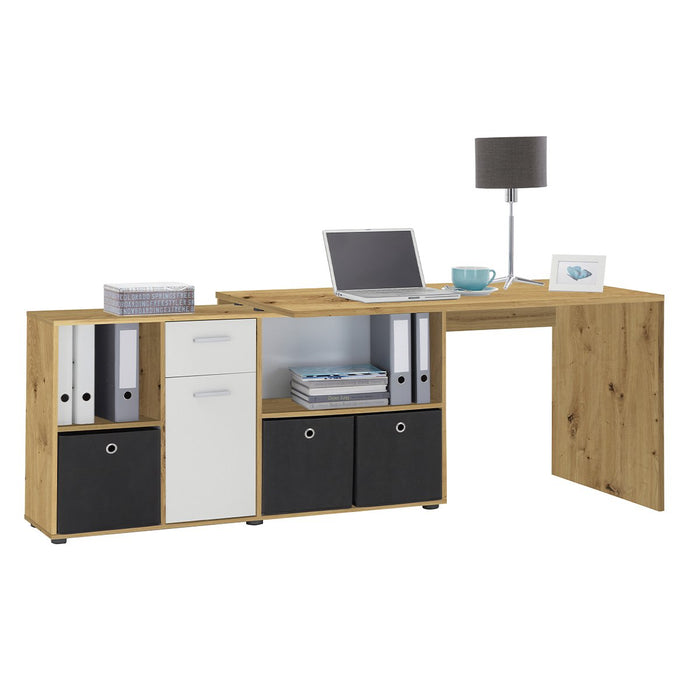 Calicosy - Hoekbureau LEX - B135,7 cm - Eikenlook