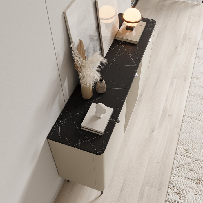 Meubella - Dressoir Mace - Beige - 160 cm