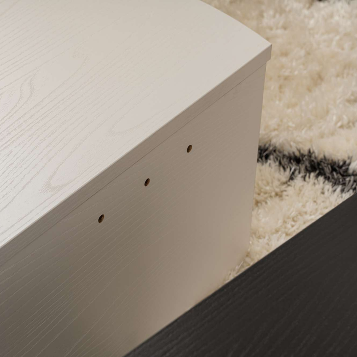 Calicosy - Set van 2 salontafels B90 cm - ORION - Wit & Zwart