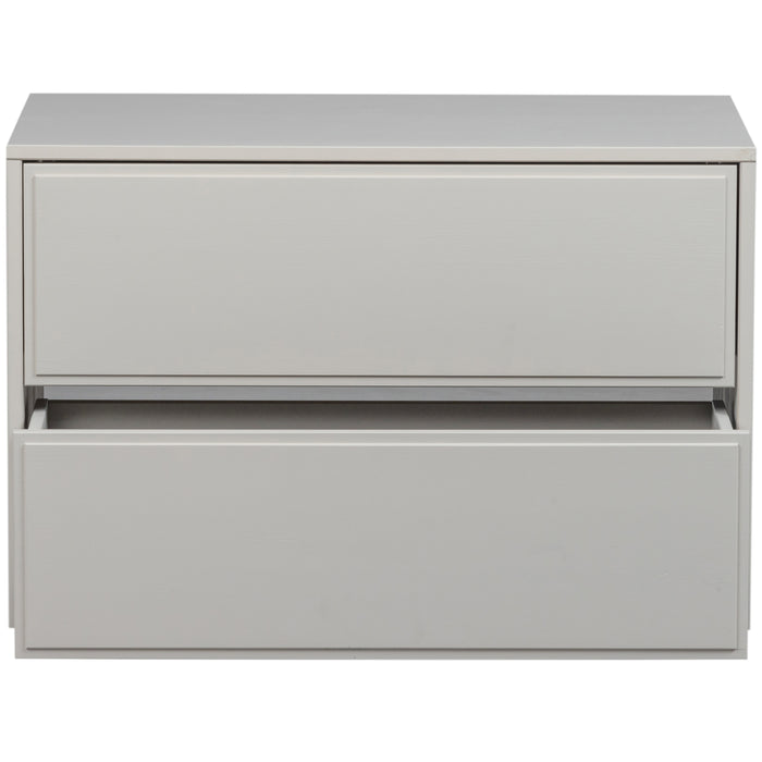 WOOOD Yissa Tv-Meubel Met Twee Lades - Grenen - Wolkengrijs