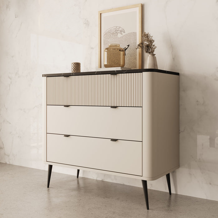 Meubella - Ladekast Mace - Beige - 90 cm