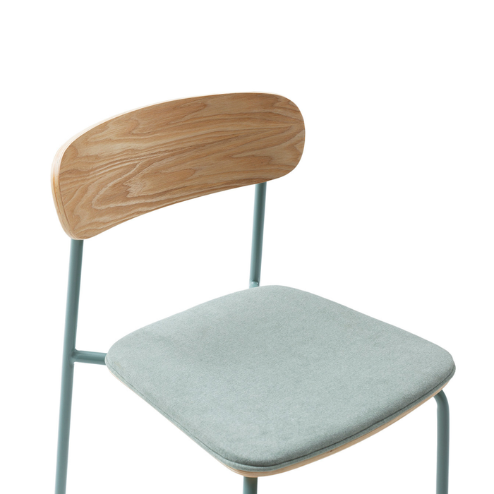 Calicosy - Set 2 stoelen ADRIANA - L46 cm - Stof & metaal