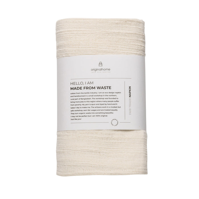 Originalhome Khadi Tafelservet Wit 4x (44x44 cm)