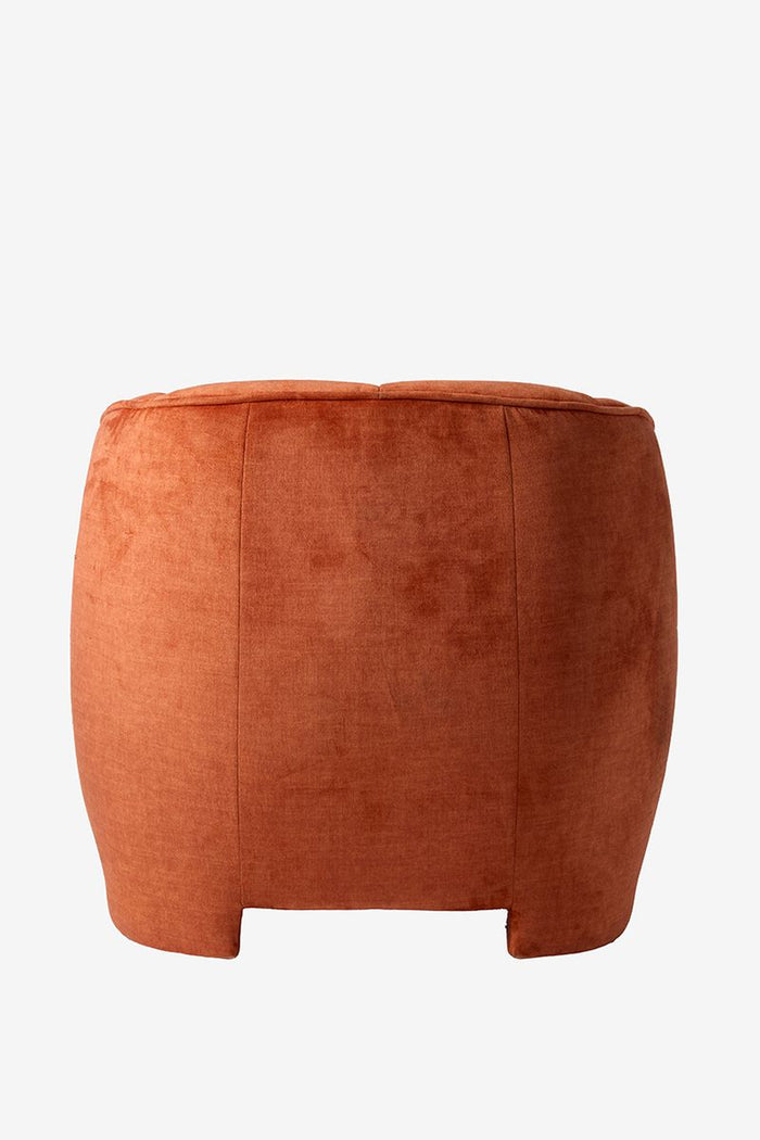 Sissy-Boy Oranje velvet fauteuil