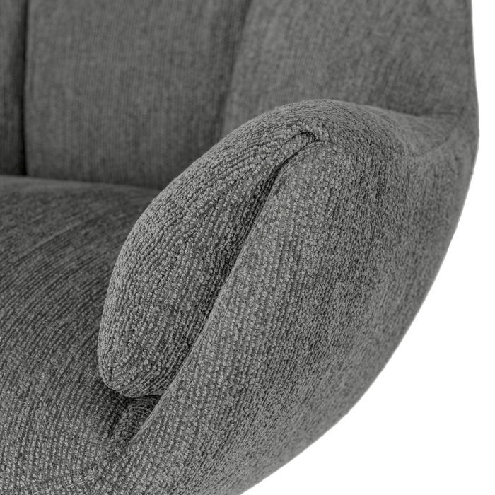 Calicosy - Fauteuil ODETTE - H89 cm - Gewatteerde stof