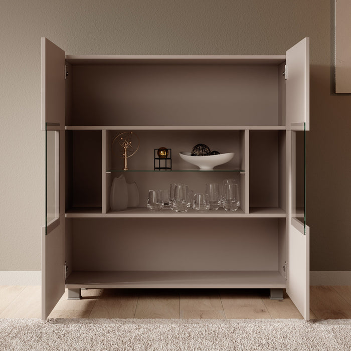 Meubella - Dressoir Calgary - Beige - 100 cm