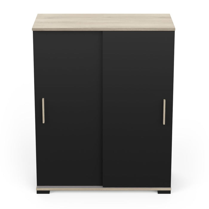 Calicosy - Opbergkast IZZY - B79,9 cm - Zwart | Houtlook