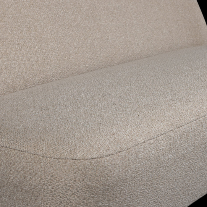 WOOOD Roan 1,5-Zits Bankje - Polyester - Zand - 72x134x79