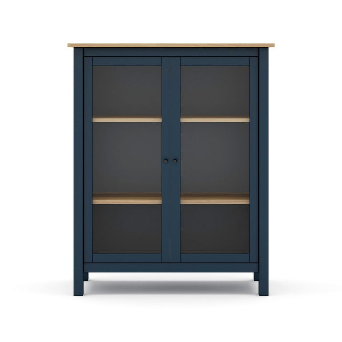 Calicosy - Vitrinekast met 2 Deuren MISTI - H110 cm - Blauw