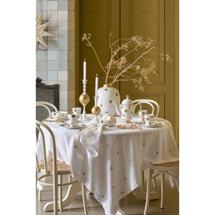 Pip Studio Theepot Dot Delight - Theekan - Wit| Goud - 1,25l