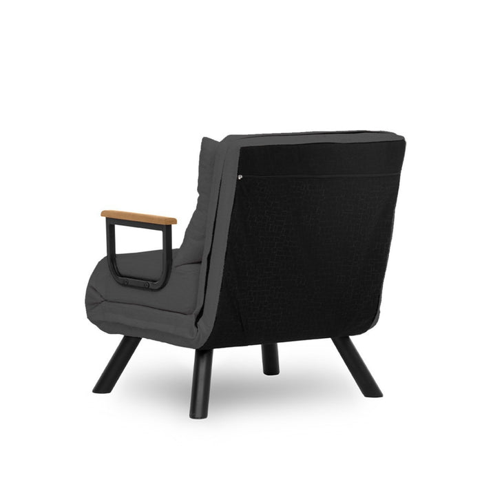 Calicosy - Slaapfauteuil SANDO - B67 cm - Donkergrijs