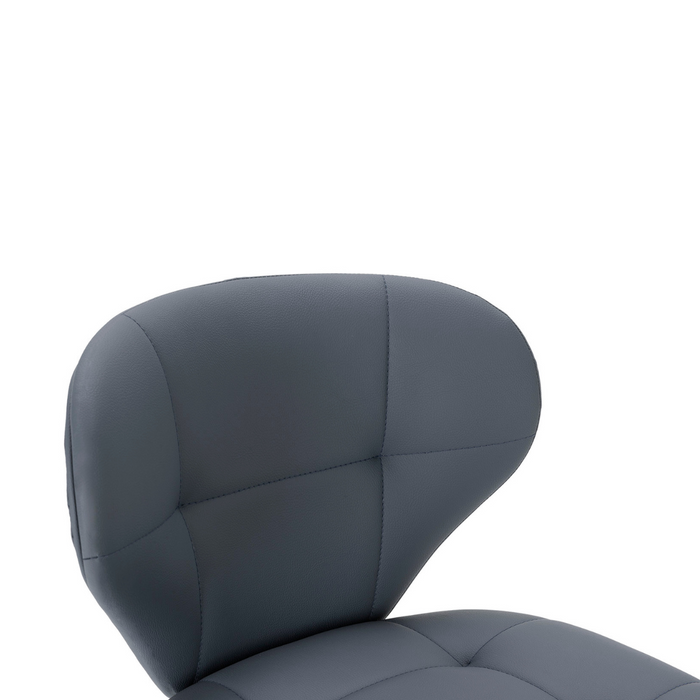 Calicosy - Set 2 stoelen MAURA - L50 cm - Zwart metaal