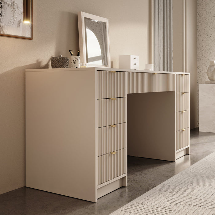 Meubella - Kaptafel Tavares 2 - Beige - 154 cm