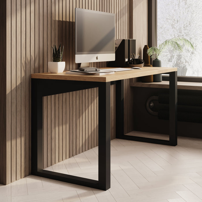 Meubella - Manhattan - Bureau - Eiken - 135x65 cm