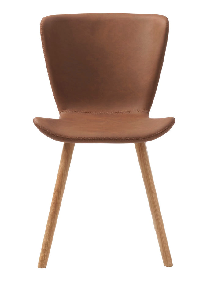 Giga Living - Eetkamerstoel Bruin PU-Leer - Teslin - Set van 2