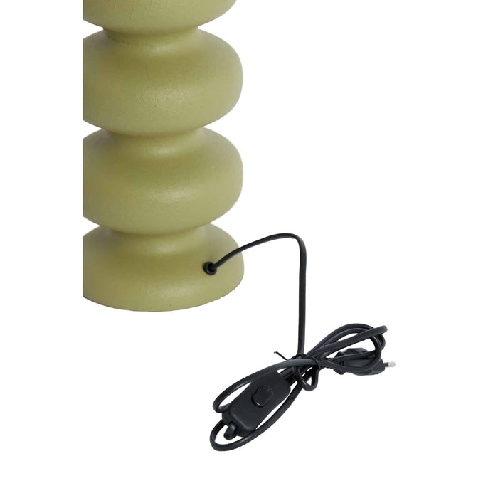 Light & Living Lampvoet Soroca - Groen - Ø15x42cm