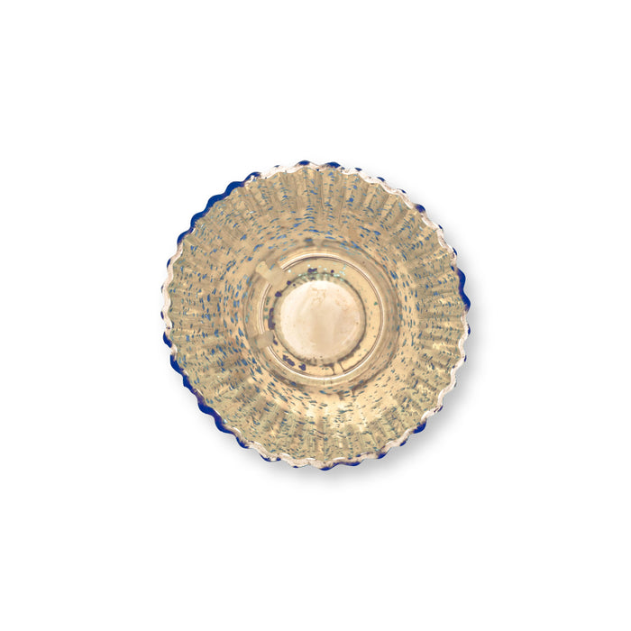 Pip Studio Waxinelichthouders Set van 3 - van Glas - Blauw - 10x10.5cm