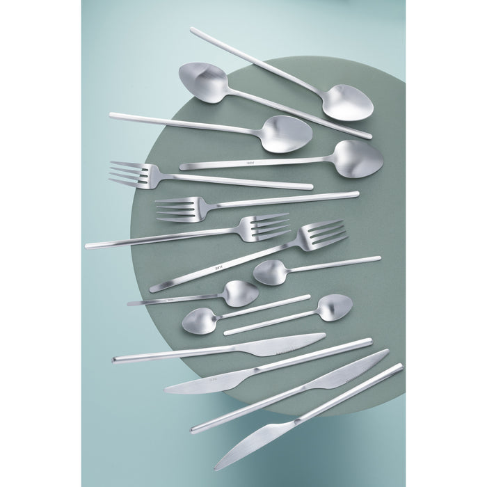 J-Line bestek - roestvrij staal - mat zilver - box van 24 st