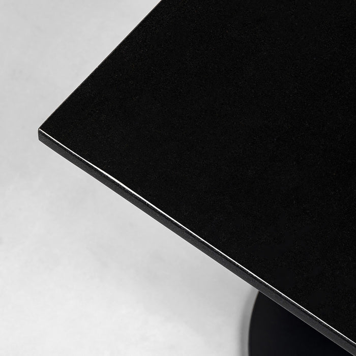 Eettafel Bistrot Capri 70x70cm zwart graniet Kare Design