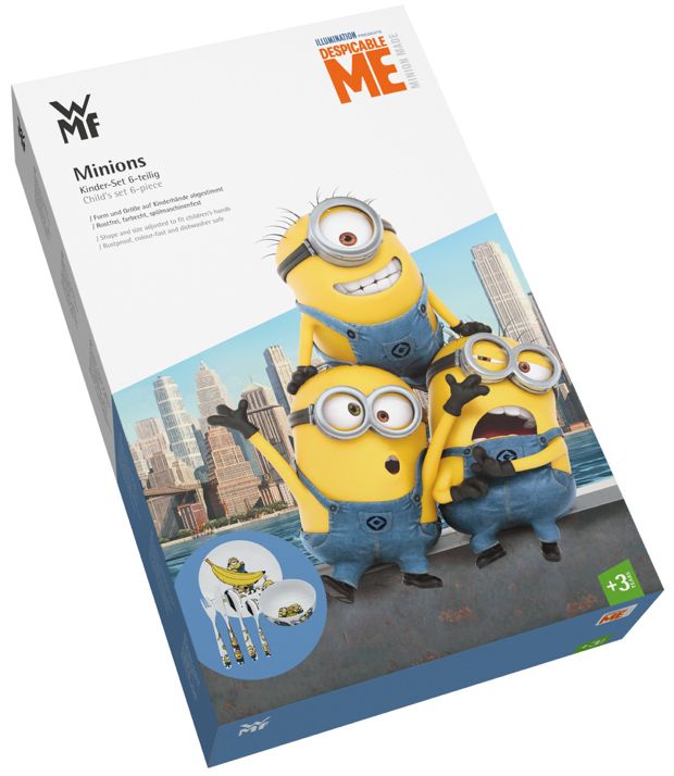 WMF Kinderbestek Minions 6 delig