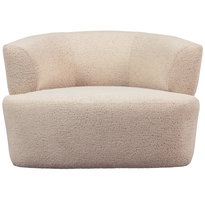 WOOOD Boris Fauteuil - Polyester - Warm Zand - 70x103x80