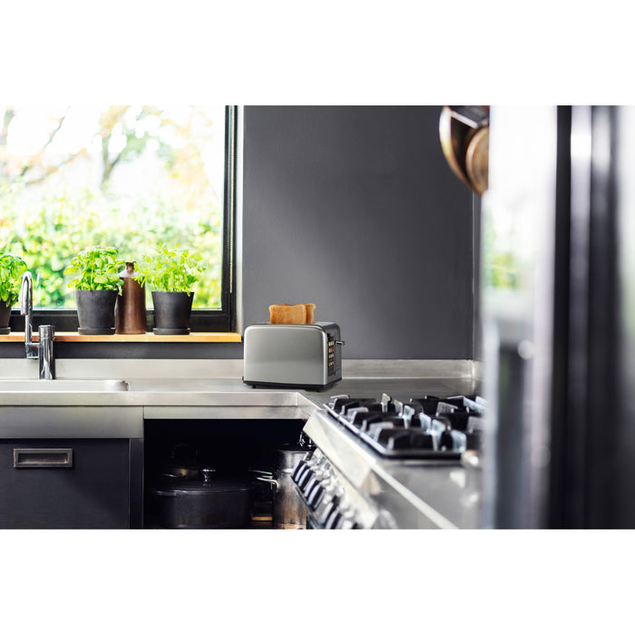 Bourgini Digital Toaster – 2 Sleuven – Display – 6 Warmtestanden