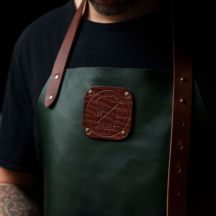 Witloft Leren Schort - Green