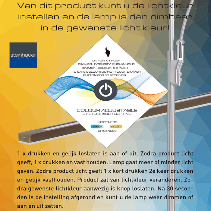 Steinhauer - hanglamp - Zelena LED - zwart - kunststof metaal -