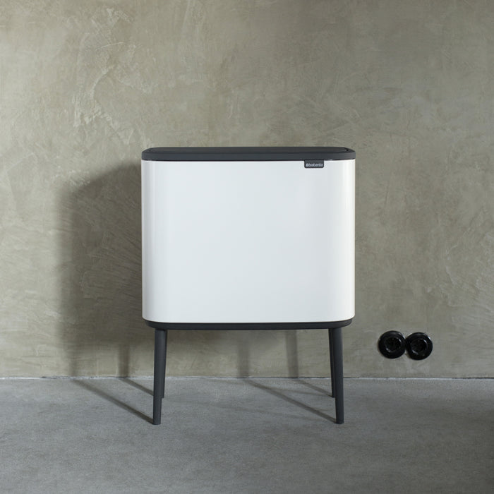Brabantia Bo Touch Bin Afvalemmer 11 + 23 L - Wit