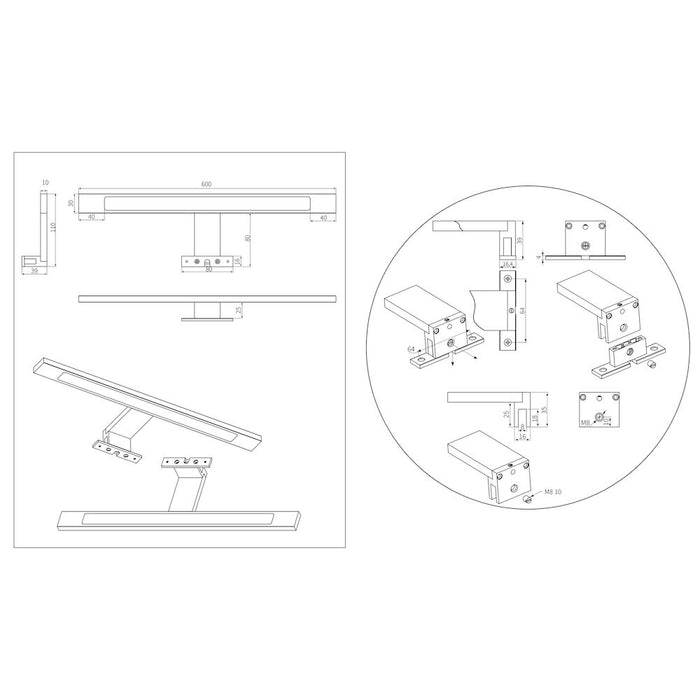 Tiger Ancis LED Badkamerlamp
