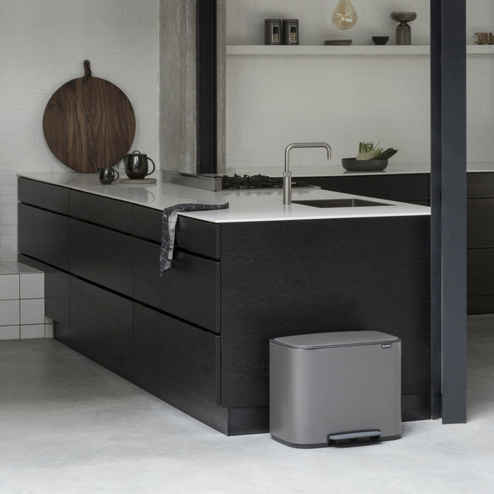 Brabantia Bo Pedaalemmer 11 + 23 L - Zilver