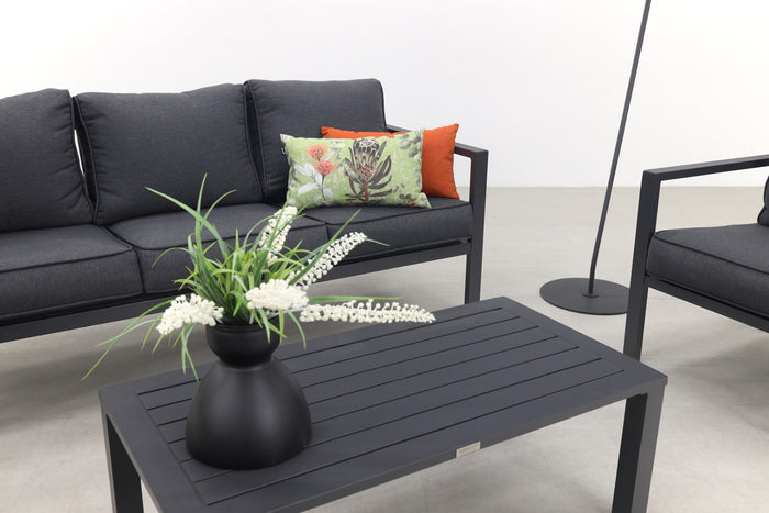 Garden Impressions Durban loungeset 4-delig - zwart