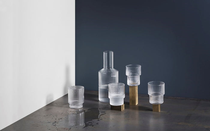 Ferm Living Ripple Karaf 1 L - Clear
