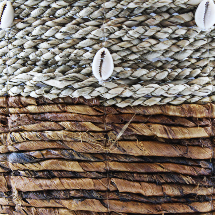 Van der Leeden Schelpen Plantenmand Ø 32 cm - Naturel