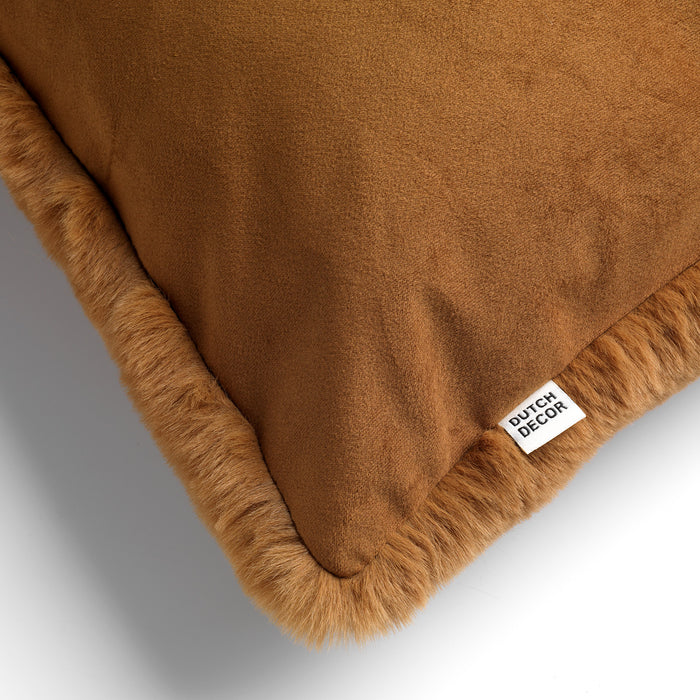Dutch Decor kussenhoes ZAYA - 45x45 cm Tobacco Brown