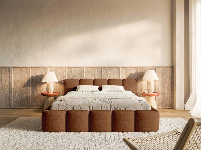 NADUVI Collection Bedframe Chloe laag 200 x 200 cm chenille