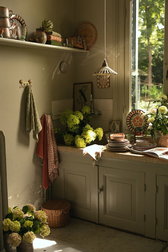 Sissy-Boy Roze handdoek en theedoek