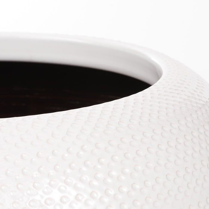 Mica Decorations Gabriel Plantenschaal - H16 x Ø32 cm - Wit