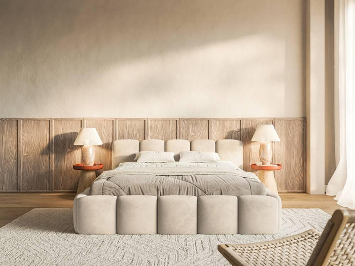 NADUVI Collection Bedframe Chloe laag 160 x 200 cm velvet