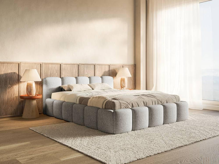 NADUVI Collection Bedframe Chloe laag 200 x 200 cm chenille