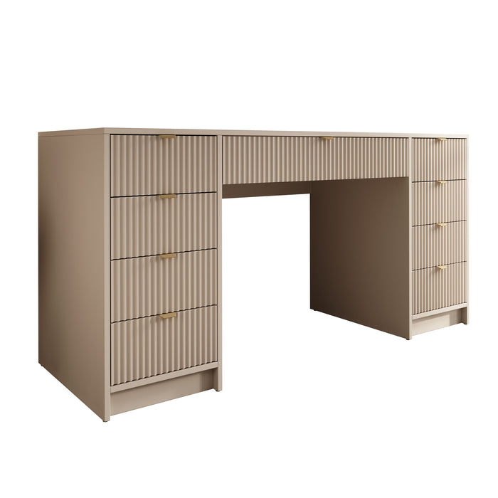 Meubella - Bureau Tavares 2 - Beige - 154 cm