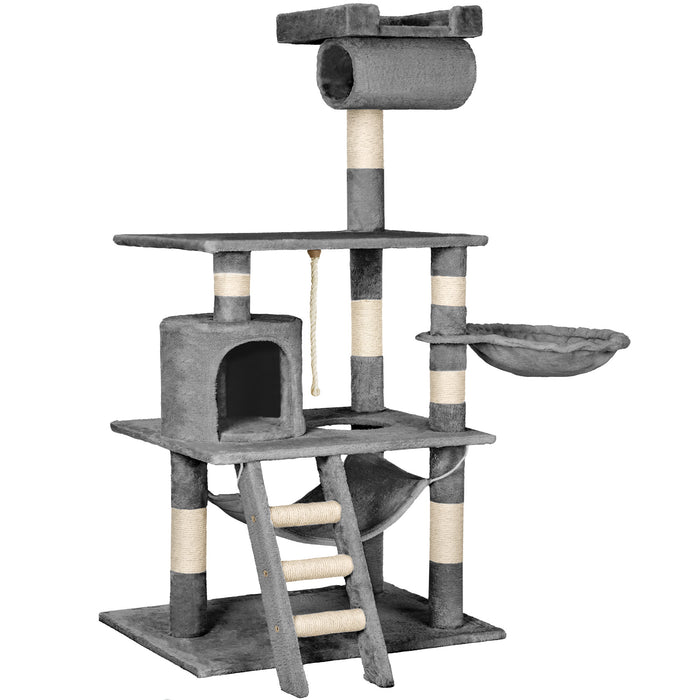 tectake® Krabpaal Stokeley 141cm - Grijs