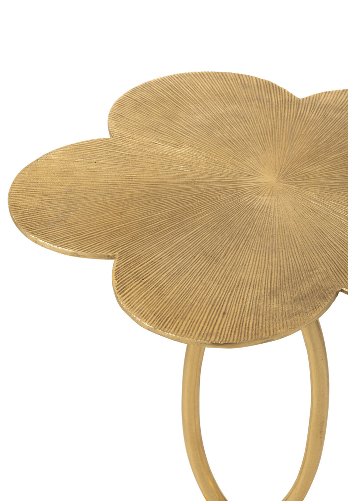 J-Line bijzettafel Tiana - aluminium - goud