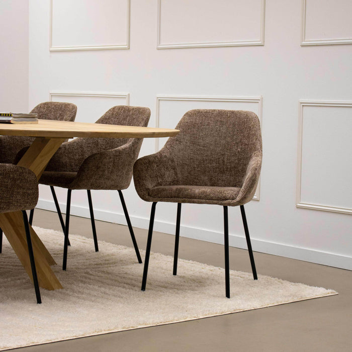 Kick eetkamerstoel Odin - Crème