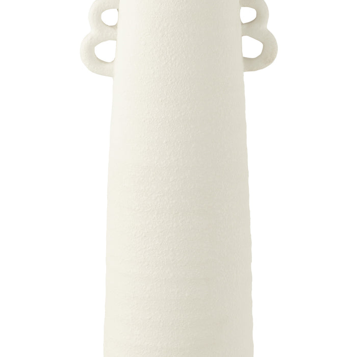 J-Line vaas Kegel - keramiek - wit - large - 55 cm hoog