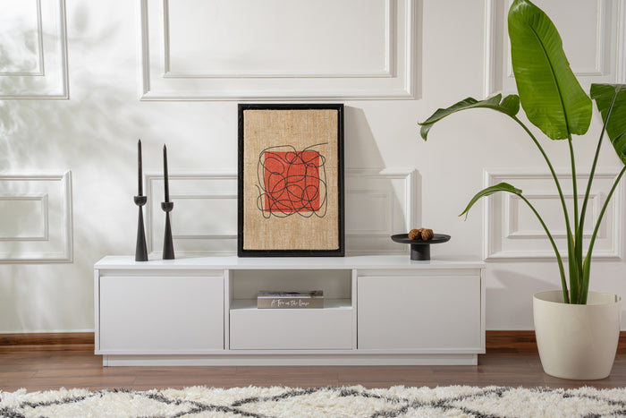 Giga Meubel - Tv-meubel Wit Hout - 160x30x42cm - Vanguard