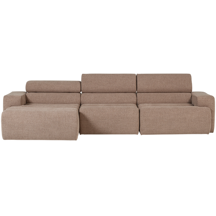 WOOOD Novi Chaise Longue Bank Rechts - Polyester - Terra