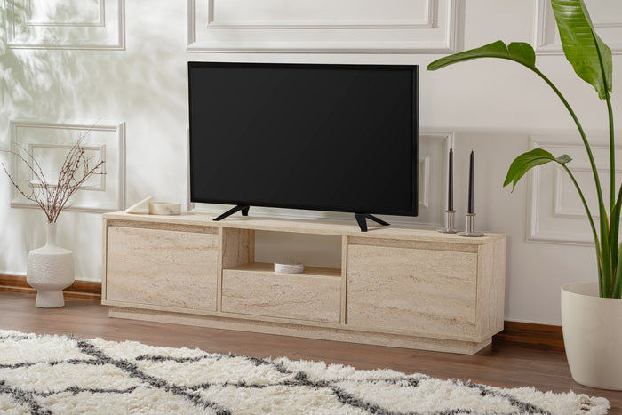 Giga Meubel - Tv-meubel Travertin Hout - 160x30x42cm - Vanguard