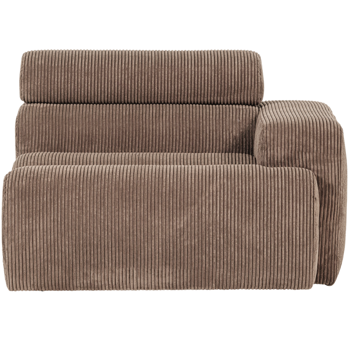 WOOOD Novi 1-Zits Element Bank Arm Links - Ribstof - Taupe